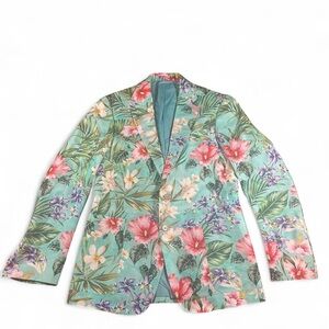 Ralph Lauren Purple Label Men’s Kent Hand-Tailored Botanical Silk Jacket 38R